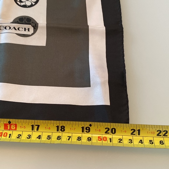 Coach Medallion silk scarf - Picture 5 of 5